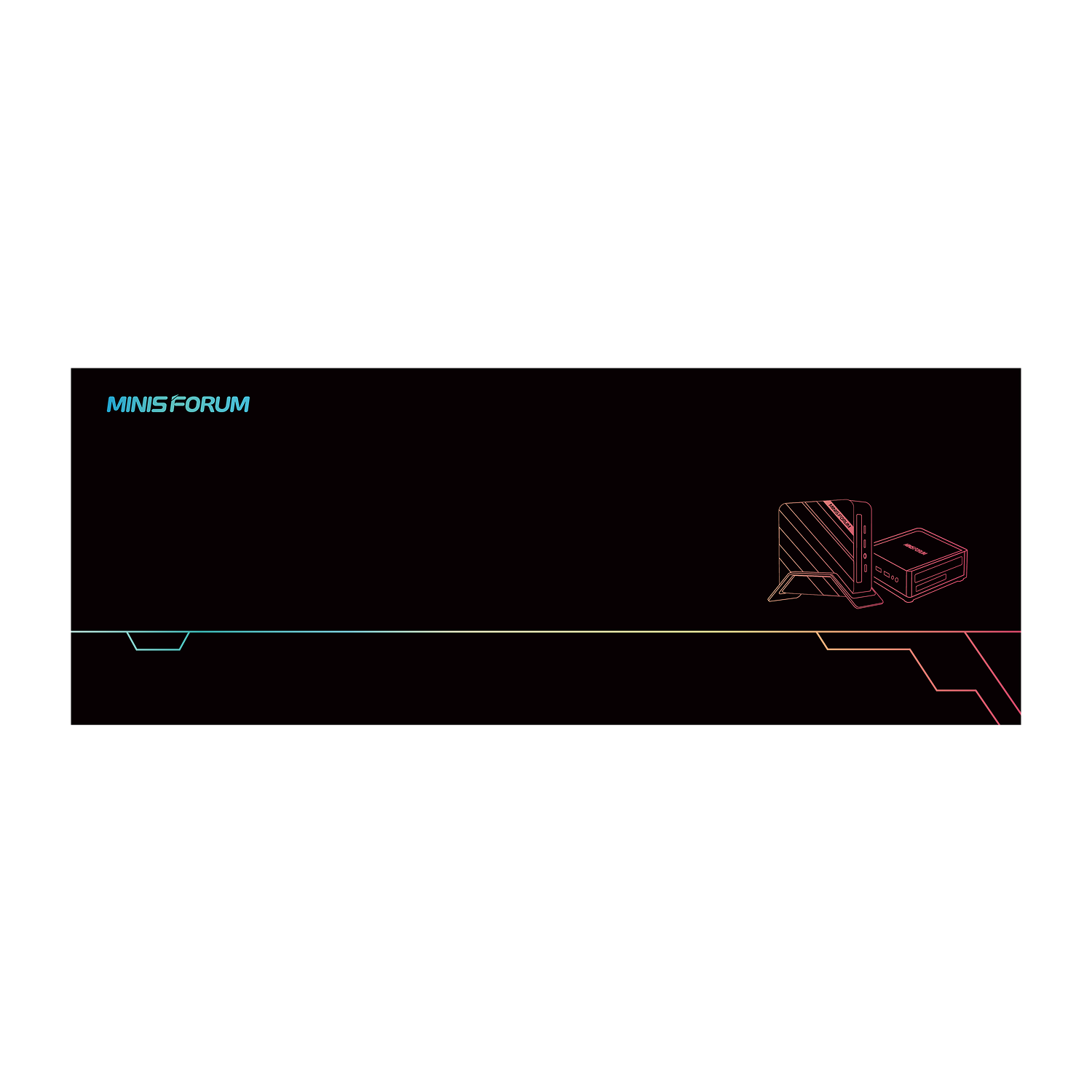 Minisforum Tapis de souris/Cup