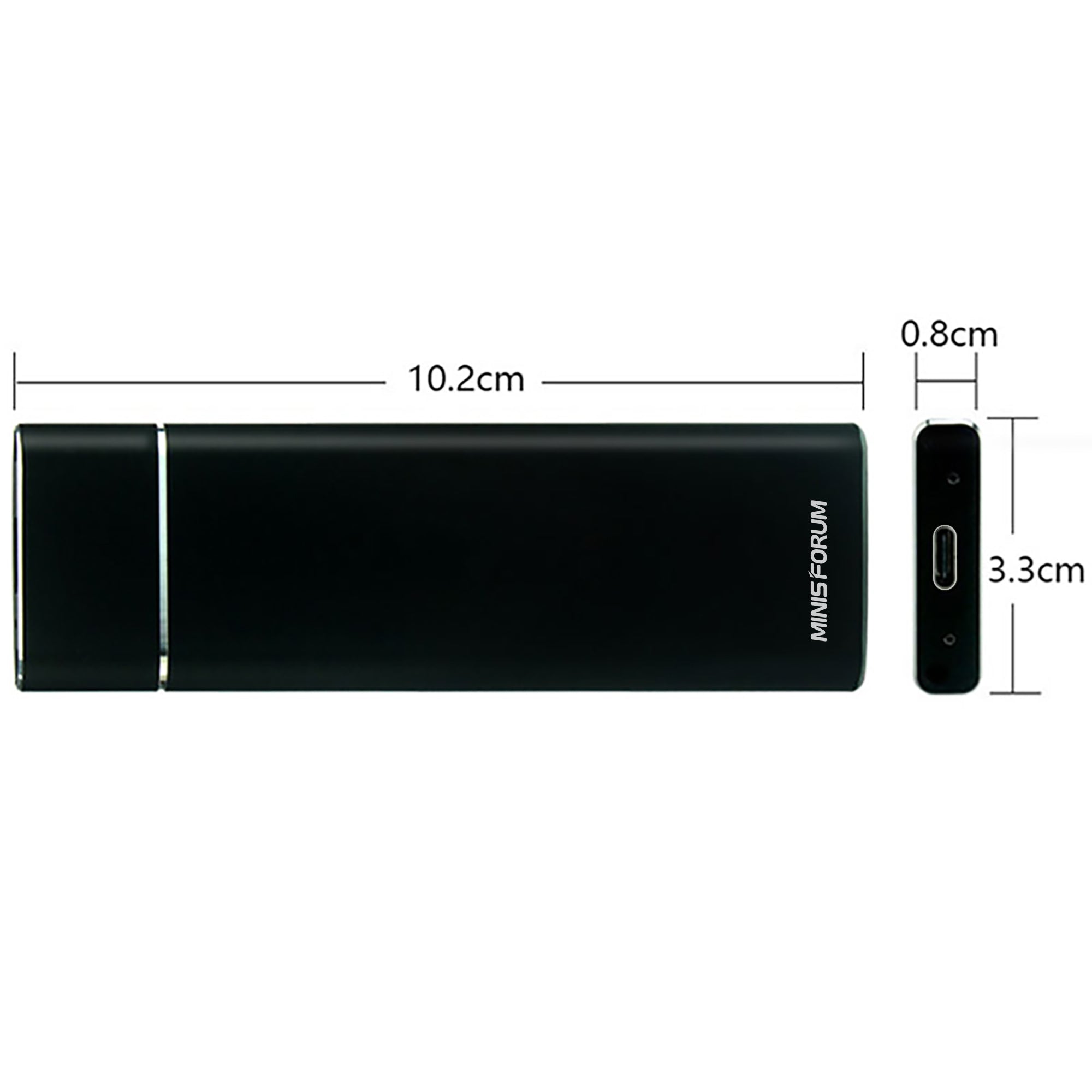 Minisforum Boîtier pour disque dur M.2 NVMe