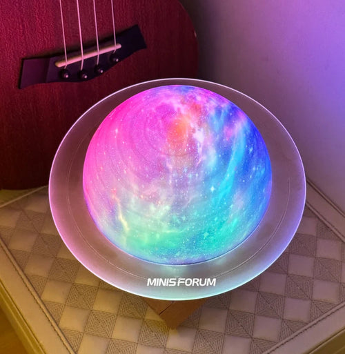 Haut-parleur Bluetooth et lumière LED Moon