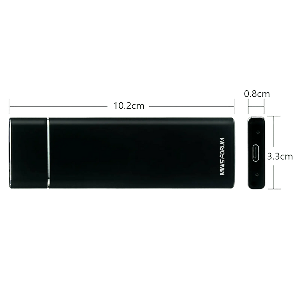 Minisforum Boîtier pour disque dur M.2 NVMe
