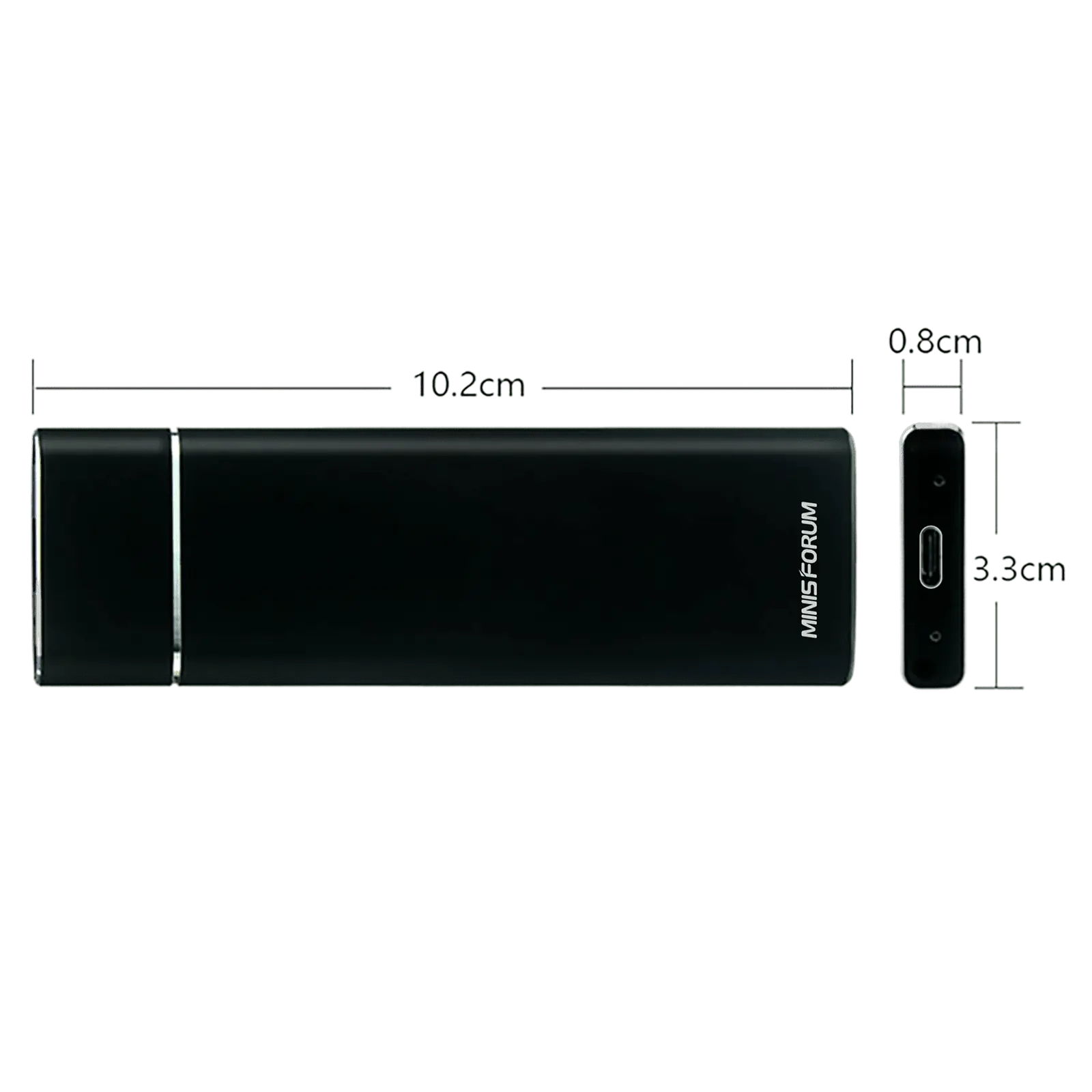 Minisforum Boîtier pour disque dur M.2 NVMe